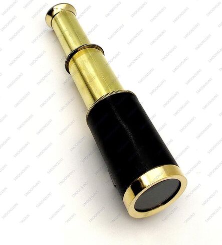 Telescope Spyglass Royal Antique Look Vintage Pirate Solid Brass & with Real Leather Cover Telescope 6 inch in Saudi Arabia