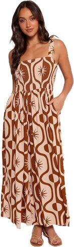 Petal & Pup Womens Ginelle-Jumpsuit-tan-Print in Saudi Arabia