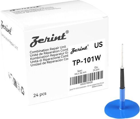 مجموعة وحدة إصلاح TP-M13W، طقم قابس إصلاح الإطارات 1/6 بوصة × 1 3/8 بوصة، 1/4 بوصة × 1 3/4 بوصة و3/8 بوصة × 2 3/8 بوصة جذع ملفوف 8 قطع لكل واحدة in Saudi Arabia