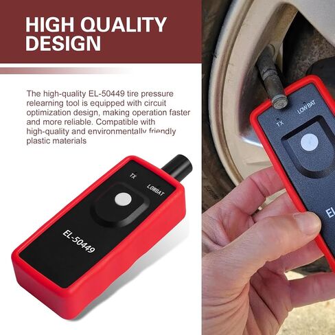 TPMS Relearn Reset Tool, Tire Pressure Sensor Programming Tool, EL-50449 TPMS Reset Device, Universal for Most Cars, Trucks, SUVs (Black) in Saudi Arabia