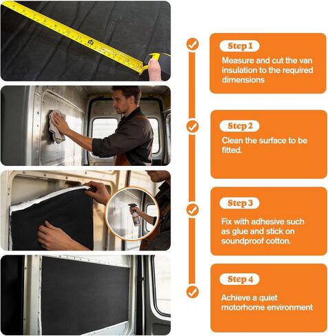 بكرة عازلة لعربة التخييم RV، حاجز حراري وصوت مقاوم للماء، عازل لشاحنة التخييم للسيارات مقاس 16.5 بوصة × 315 بوصة لتحويلات الشاحنات والمركبات الترفيهية والشاحنات in Kuwait