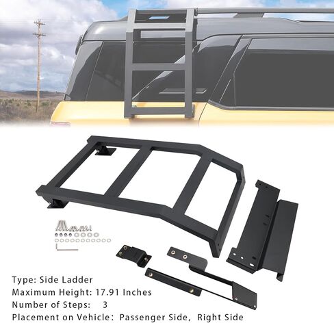 Alloy Side Ladder Side Window Roof Step Ladder Fit For Ford Bronco Sport 2021-2025 Exterior Accessories(Passenger Side) in Saudi Arabia