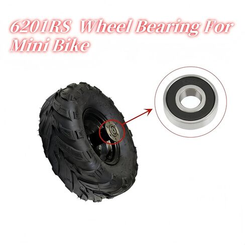 دراجة صغيرة تحمل العجلات الأمامية والخلفية لكولمان CT100U CC100X KT196 Baja Doodlebug DB30 Motovox MBX10 MBX11 MMB80 105cc RT200 RB100 RB200 79cc 98cc 100cc أجزاء الدراجة الصغيرة 6201RS (4 عبوات) in Kuwait