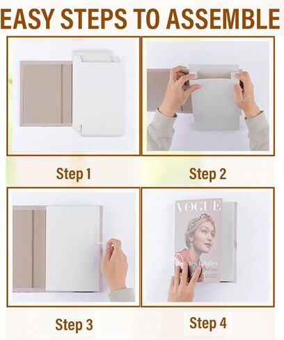 Decorative Books for Home Decor, Set of 4 Stylish Fake Books of Room Books Decor Aesthetic for Coffee Table Decor, Living Room, Table, Shelf Decor, Modern Hardcover Stacked Display Faux Books in Saudi Arabia