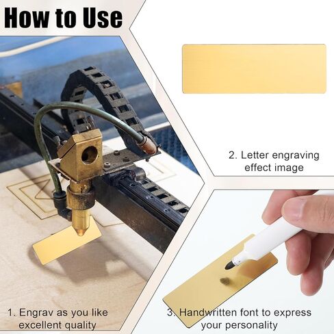 8 PCS Gold Name Tag Pin Blank Name Plates 1 X 3 Inches Blank Names Tags Badge Brushed Engraved Metal Names Plate Gold Round Corners Pin Reusable ID Nametags for Office Employee Custom Workers Students in Kuwait