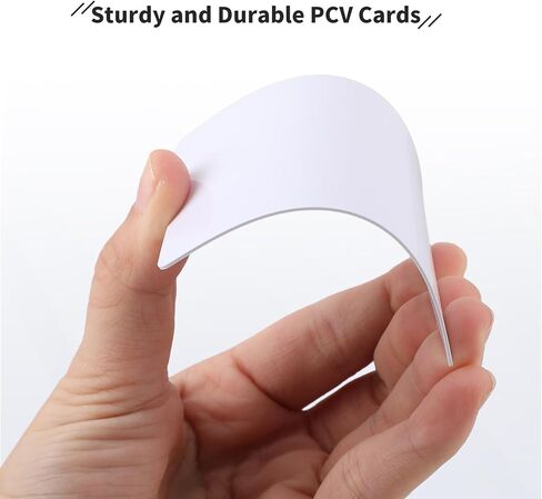 600 Pack Blank PVC ID Cards 30 Mil White Plastic Card for Photo ID Badge Printers Personal Use Direct Printing Compatible for Customized Designs in Saudi Arabia