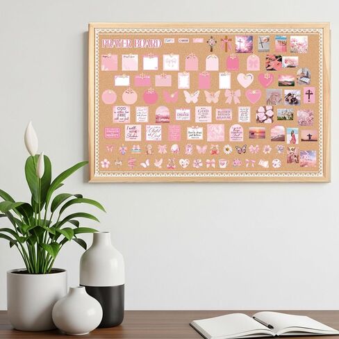 247Pcs Coquete Prayer Board Kit for Christian Gift for Mother's Day Gift Pray for Envelope Set Bible Verse Quotes Prayer Board Supplies DIY Wall Art for Living Room Office(Not Including Board) in Saudi Arabia