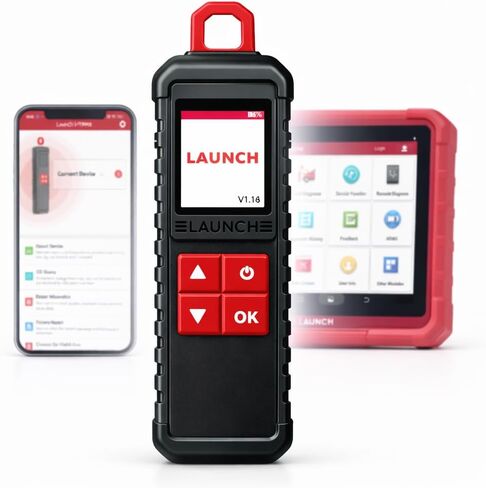 LAUNCH X431 i-TPMS Service Tool, 315/433MHz TPMS Reset for DIY & Shops, Activate All OE Sensors & Program LAUNCH Sensors ONLY, Read/Clear DTCs to Turn Off Light (Requires X431 Scanner), Work with App in Saudi Arabia
