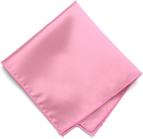 tiemart Bright Pink Solid Color Pocket Square in Saudi Arabia