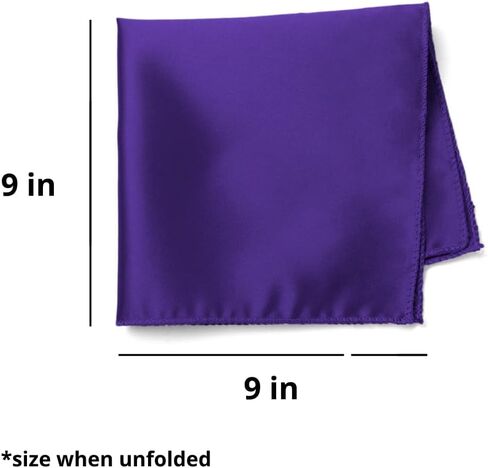 tiemart Amethyst Purple Solid Color Pocket Square in Saudi Arabia