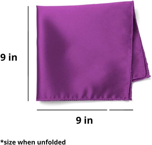 tiemart Dark Orchid Solid Color Pocket Square in Saudi Arabia
