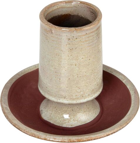 لوحة مهاجم من الخزف الحجري التعاوني الإبداعي، طلاء زجاجي تفاعلي، حامل تطابق باللون الرمادي (كل واحدة ستختلف). in Kuwait