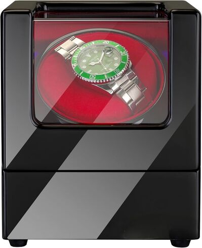 Watch Winders For Automatic Watches ，1/2/4 Watch Winder with Quiet Motor, Automatic Watch Winder With Led Light, Watch Winde With Four Rotation Modes,Soft quality watch pillow，Best Gift (7.6) in Saudi Arabia