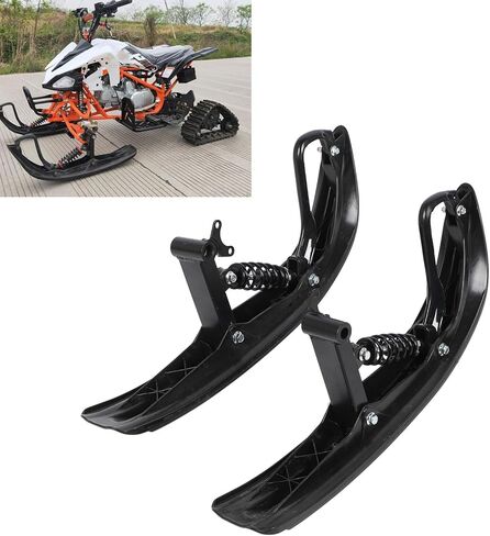PerGar ATV زلاجة ثلج شتوية، طقم محراث ثلج عالمي، مزلقة ثلجية متينة ومتينة، قبضة معززة للشاحنات الصغيرة Go Kart UTV Quad Bike، عادية، شعبية in Saudi Arabia