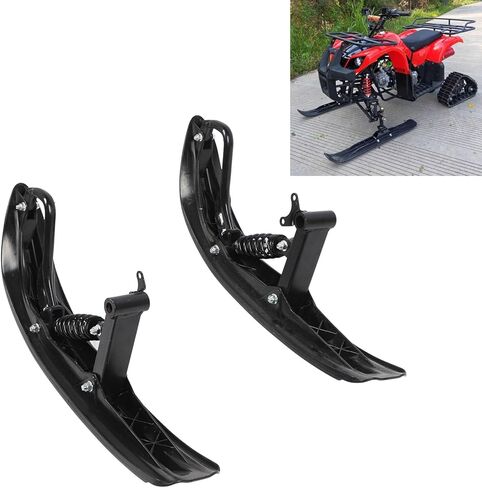 PerGar ATV زلاجة ثلج شتوية، طقم محراث ثلج عالمي، مزلقة ثلجية متينة ومتينة، قبضة معززة للشاحنات الصغيرة Go Kart UTV Quad Bike، عادية، شعبية in Saudi Arabia