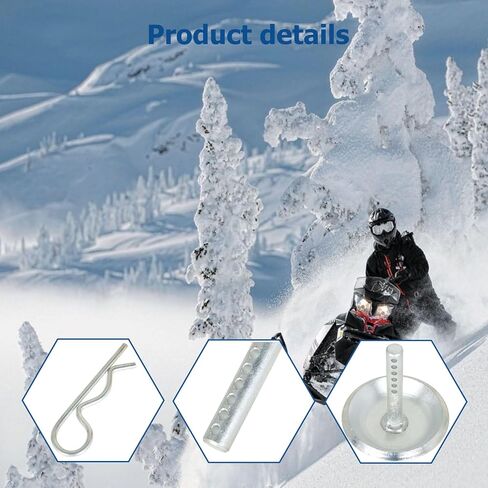Silscvtt Hardened Quick Release Tool Snow Plow Blade Skid Shoes 2014-2020 Replacement for Polaris RZR Ranger Sportsman Ace 2205071 2208864 in Saudi Arabia