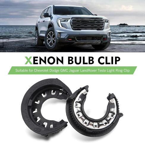 2 PCS Retainer Holder Clip for Light Bulb, Compatible with Camaro Impala Suburban Tahoe Traverse 2010-2020, Acadia Yukon 2015-2020, Challenger Charger Durango 2011-2020, XF XK Evoque Model S in Saudi Arabia