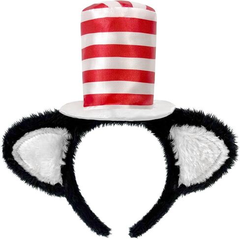 Cat Ears Headband Red Stovepipe Hat Costume In The Cute Cosplay Party in Saudi Arabia