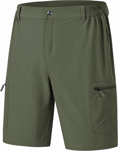 Men's Waterproof Casual Cargo Hiking Shorts with Multi-Function Zipper Pockets in Saudi Arabia