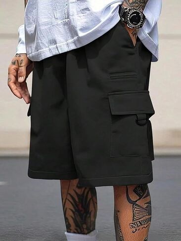 Men's Relaxed Fit Cargo Shorts - Breathable Summer Walking Shorts with Side Pockets in Saudi Arabia