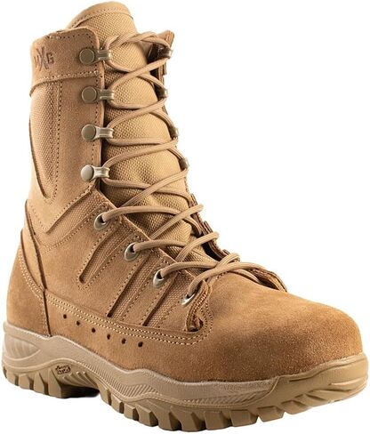 BELLEVILLE Men's Flyweight 8" MXG Hot Weather, Tactical & Military Steel Safety Toe Boot, Temper-Dri, Vibram Incisor Outsole, Berry Complaint in Saudi Arabia