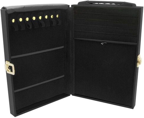 حقيبة حمل كبيرة من الجلد الأسود مع أقفال in Kuwait