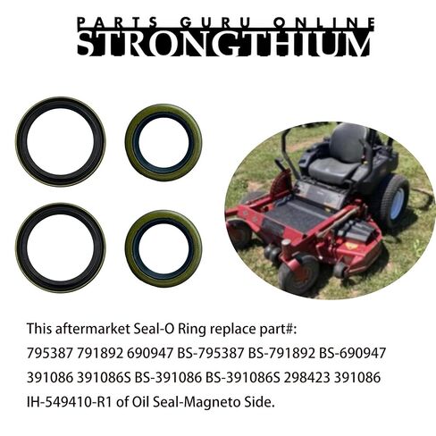 Strongthium 795387 391086 Oil Seal kit Replacement for Briggs & Stratton Engines Toro Murray Craftsman Cub Cadet MTD Engine Lawn Tractor Generator Snowblower Lawn Mower in Saudi Arabia