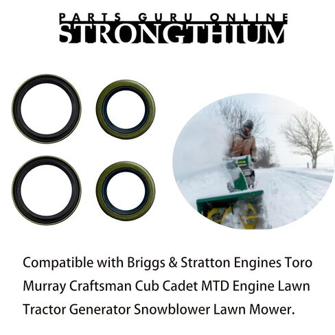 Strongthium 795387 391086 Oil Seal kit Replacement for Briggs & Stratton Engines Toro Murray Craftsman Cub Cadet MTD Engine Lawn Tractor Generator Snowblower Lawn Mower in Saudi Arabia