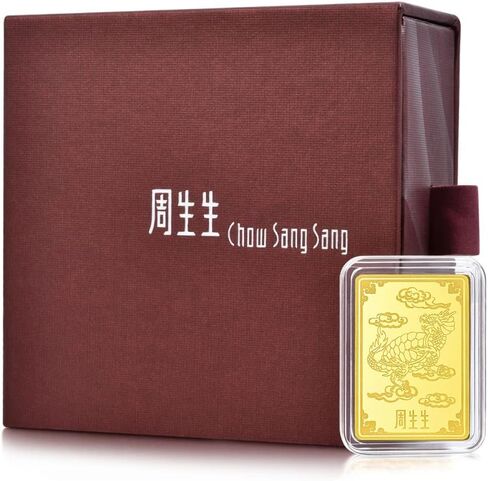 CHOW SANG SANG 999.9 مجموعة هدايا صينية من الذهب الخالص عيار 24 قيراط سلحفاة (رمز طول العمر) عنصر ديكور للنساء والرجال 938479 السعر حسب الوزن 20 جرام ذهبي in Saudi Arabia