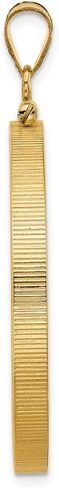 Generic 14k Polished 34.2mm x 2.85mm Screw Top Coin Bezel Pendant, Yellow in Saudi Arabia