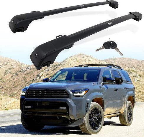 330LBS Lockable Cross Bars Roof Rack Fit for 2025 2026 Toyota 4Runner Aluminum Crossbars Cargo Bar Luggage Baggage Carrier Rooftop Accessories, for Storage Bag Kayak Snowboard Canoe Bike in Saudi Arabia