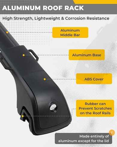 330LBS Lockable Cross Bars Roof Rack Fit for 2025 2026 Toyota 4Runner Aluminum Crossbars Cargo Bar Luggage Baggage Carrier Rooftop Accessories, for Storage Bag Kayak Snowboard Canoe Bike in Saudi Arabia