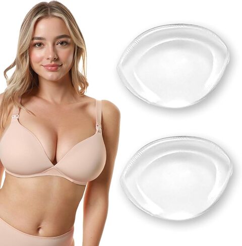Silicone Bra Inserts,Gel Bra Push Up Breast Pads Bra Padding Bust Enhancer for Sports Bra Swimsuit Cleavage Enhancers Pads in Saudi Arabia