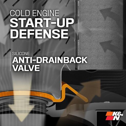 K&N Premium Oil Filter: Designed to Protect your Engine: Compatible with select vehicles, see product descripition for complete list, HP-2012 in Kuwait