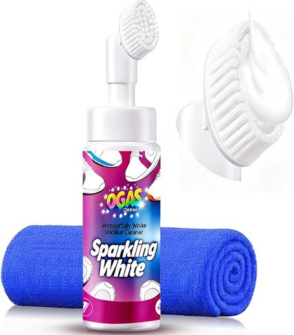 Water-free Sneaker Cleaner, White Shoe Cleaning Kit for Trainer Shoes, Tennis, Running, Golf, PU, Canvas, Rubber and more-150ml/5.3 fl.oz in Saudi Arabia