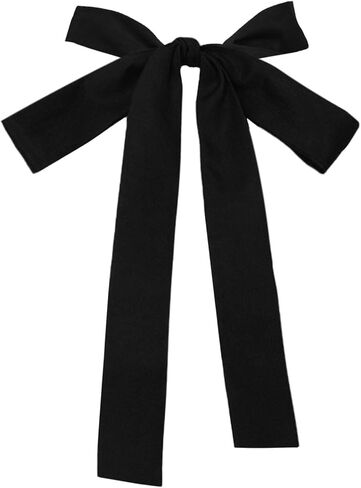 Bow Tie for Women, Ribbon Self Tie Bowtie Accessory for Girls School Uniforms Wedding Anniversary Party Casual in Saudi Arabia