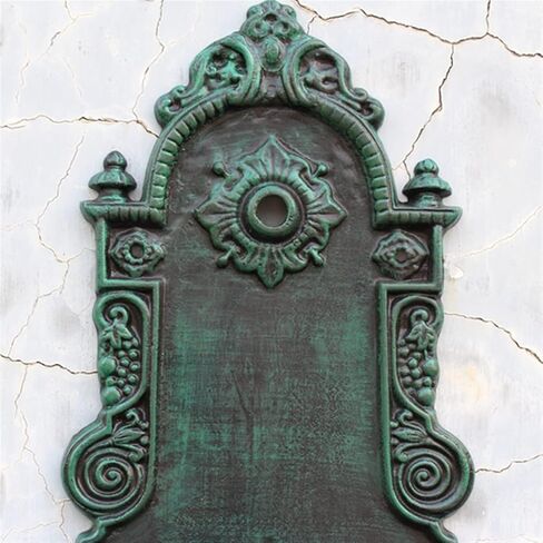 European-Style Retro Die-Casting Craft Aluminum Wash Basin Sink Faucet Home Furnishing Decorative Wall Decoration Courtyard Sink Wall Water Fountain in Saudi Arabia