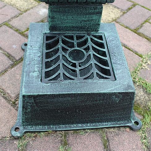 European-Style Cast Iron Retro Vertical Square Sink Courtyard Sink Basin Home Decoration Ornaments Metal Wash Basin Wall Water Fountain in Saudi Arabia
