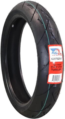 Full Bore M1 120/70ZR17 Front & 180/55ZR17 Rear Motorcycle Tires, High-Performance Radial, Superior Grip & Handling for Street & Track, 120/70-17, 180/55-17, USA Family Owned in Saudi Arabia