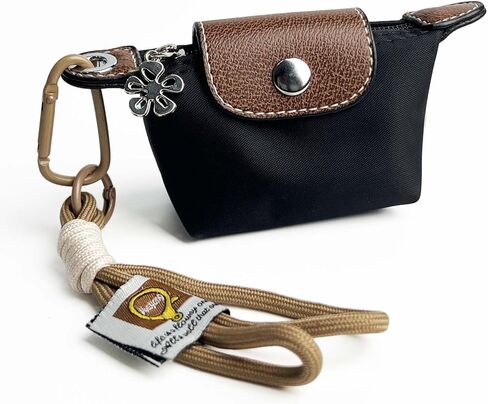 Women’s Mini Coin Purse Keychain – Vintage Nylon Zip Wallet – Compact, Stylish Change Purse for Cards, Cash, and Coins (beige) in Saudi Arabia