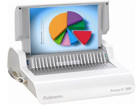 Fellowes Pulsar E 300 - ماكينة تجليد كهربائية - مشط - أقصى قطر: 1.5 بوصة - أقصى عرض: 8.3 بوصة - التثقيب: 20 ورقة - التجليد: 300 ورقة in Saudi Arabia