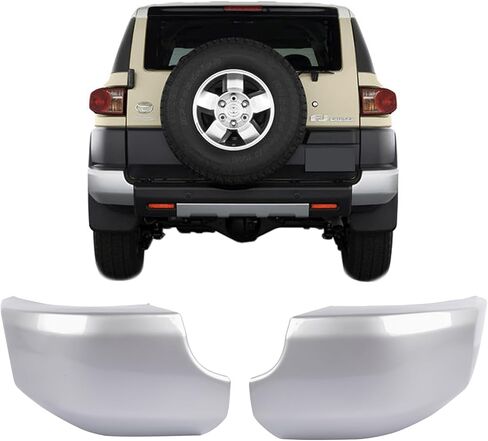 غطاء أغطية نهاية المصد الخلفي من البلاستيك المطلي بالفضة لاستبدال 2007-2014 Toyota FJ Cruiser TO1104121 5246335021 TO1105121 5246235021 in Kuwait