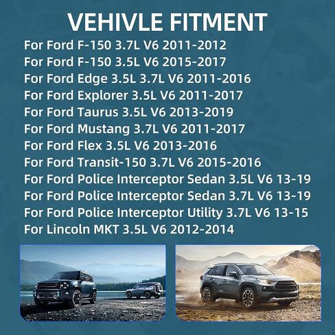 مجموعة سلسلة توقيت المحرك 3.5 مع مضخة مياه VVT Cam Phaser مناسبة لفورد F150 إكسبيديشن إيدج إكسبلورر F-150 موستانج توروس ترانزيت لينكولن MKT MKS نافيجيتور 3.5L 3.7L 2011-2019 in Kuwait