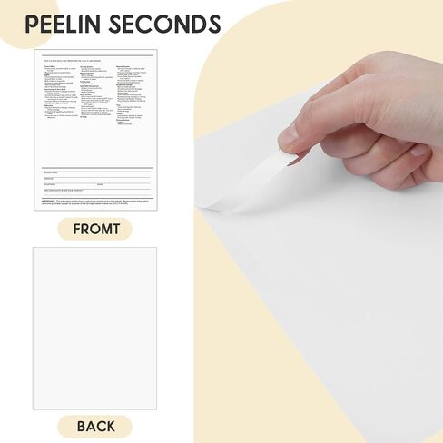 1-Part Self-Adhesive Buyers Guide Form 8.5 x 11 Inches, Blank Front/Text on Back Letter Size Paper, 100 Per Pack in Saudi Arabia