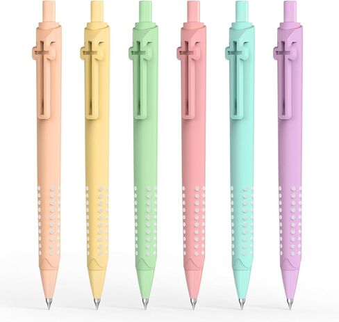 6 Pack Cross Clip Bible Journaling Gel Pens, 0.7mm Black Ink Retractable,Smooth Writing, Christian Gifts for Men Women, Religious School & Office Supplies(Morandi) in Kuwait