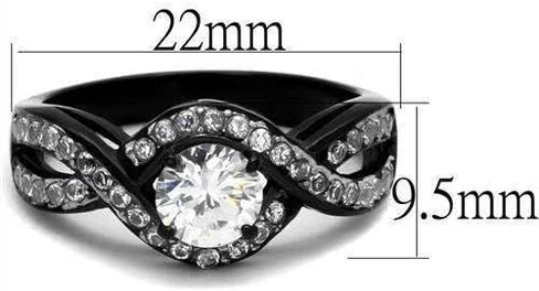 TK2282 - Two-Tone IP Black (Ion Plating) Stainless Steel 6 in Saudi Arabia