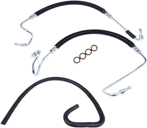 Hydroboost Power Steering Pressure and Return Hoses Compatible with Silverado Sierra 1500 2500 HD 3500 HD with 6.0L or 8.1L V8 Engines in Kuwait