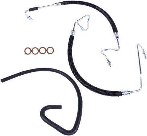 Hydroboost Power Steering Pressure and Return Hoses Compatible with Silverado Sierra 1500 2500 HD 3500 HD with 6.0L or 8.1L V8 Engines in Kuwait