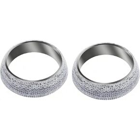 2 PCS 2.5 inch Exhaust Donut Manifold Gasket 65mm Muffler Seal Ring High Grade Graphite Material Prevents Exhaust Pipe Leaks in Kuwait