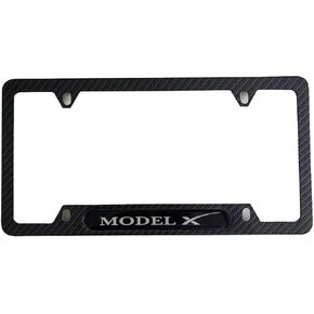Carbon Fiber License Plate Frame Cover Holder for Model X Truck Car Accessories SpaceX Stainless Steel 1PC, CPK22PW in Kuwait
